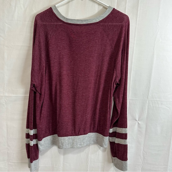 Aeropostale Live Love Dream Women's Thin Semi Sheer Long Sleeve SweatShirt Large - Picture 6 of 6